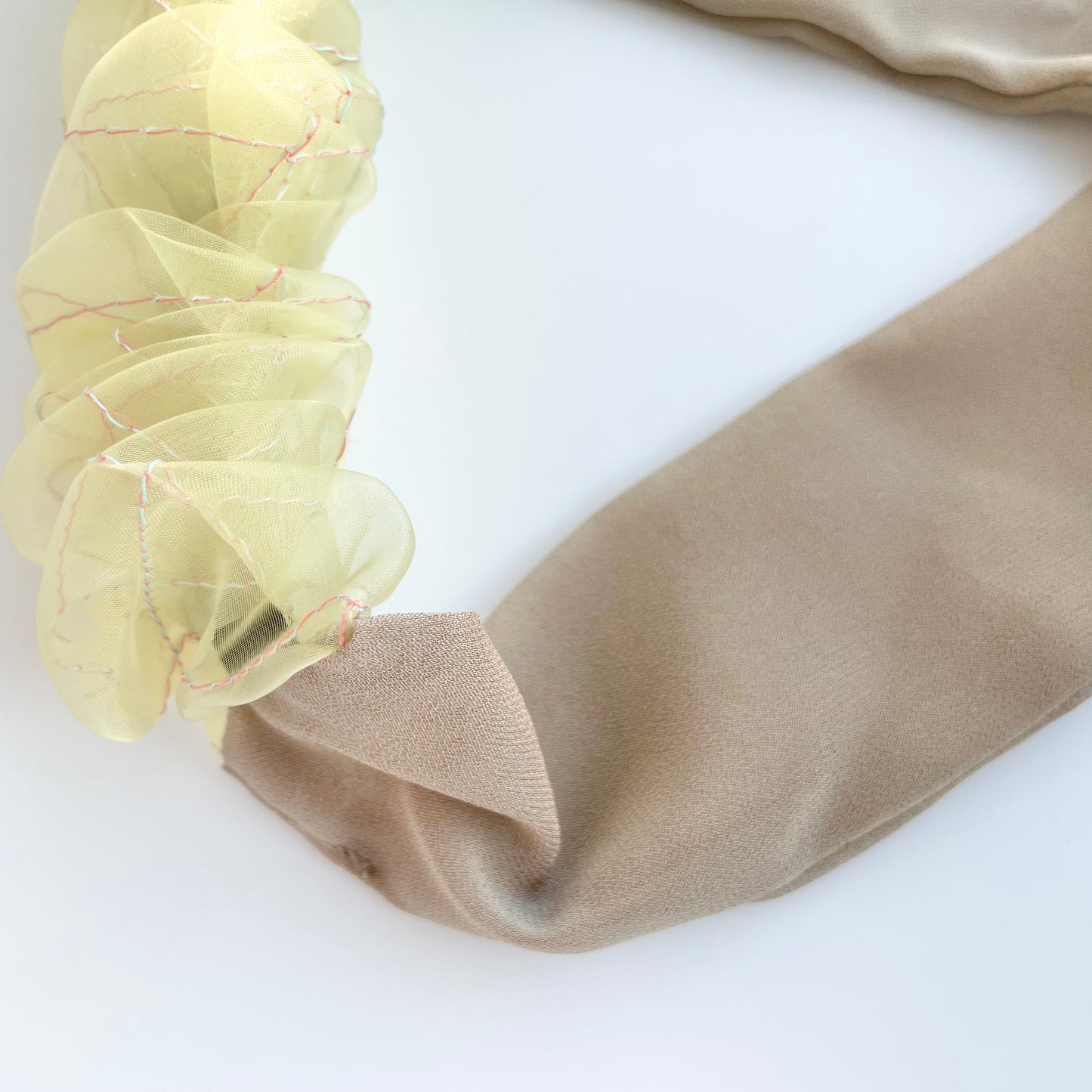 8th pop up scrunchie hairband 2tone(1点のみ)3