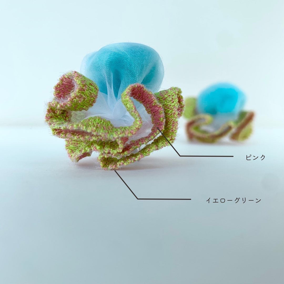pierce・earring youmou (pink×yellow green)