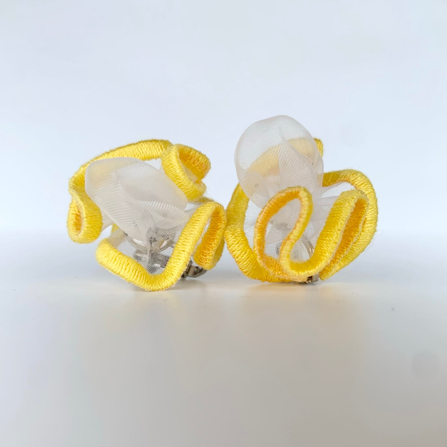 pierce・earring organza (yellow)