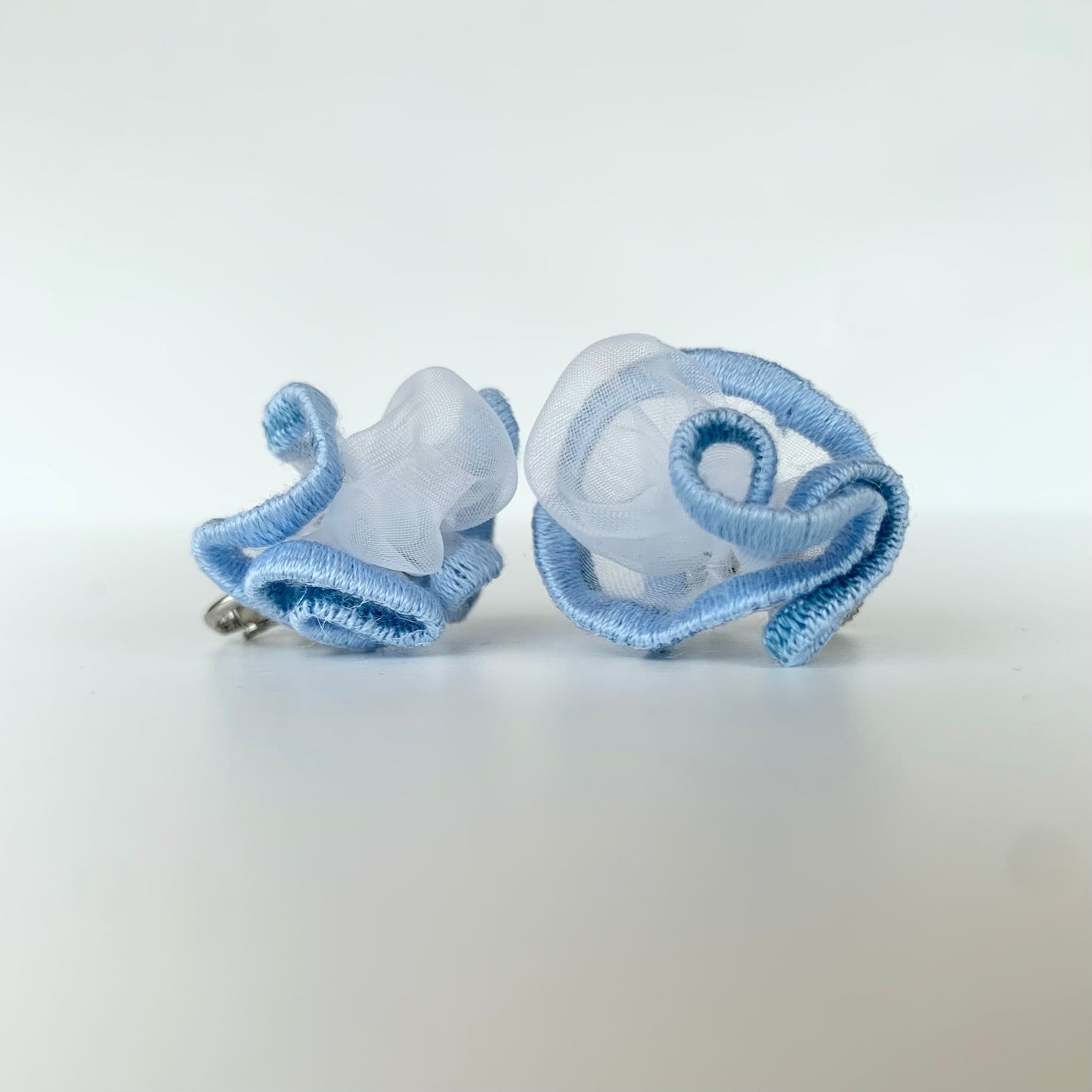 pierce・earring organza (light blue)