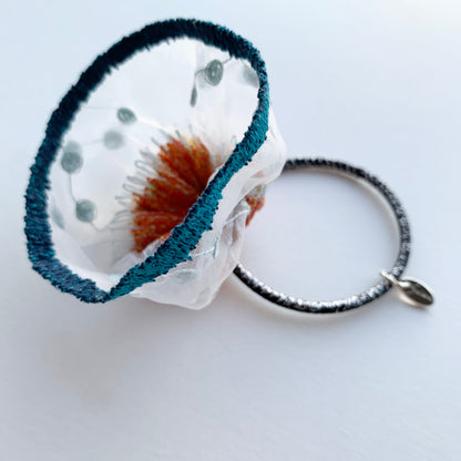 hair tie (snow scene orange)