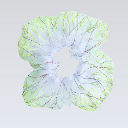 basic scrunchie｜lime turquoise #11