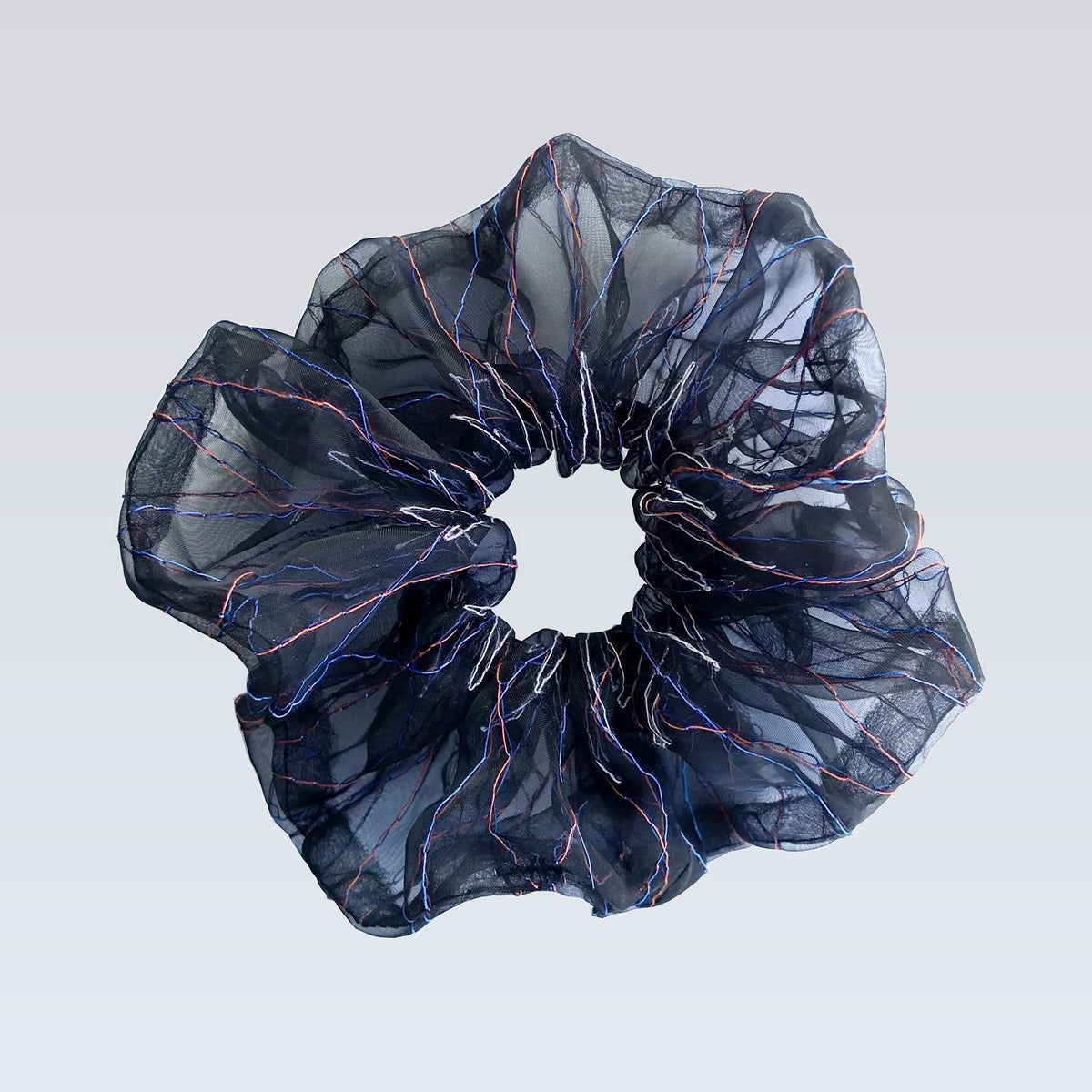 basic scrunchie｜black pink blue #13