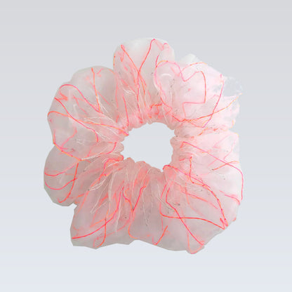 basic scrunchie｜neon coral #18