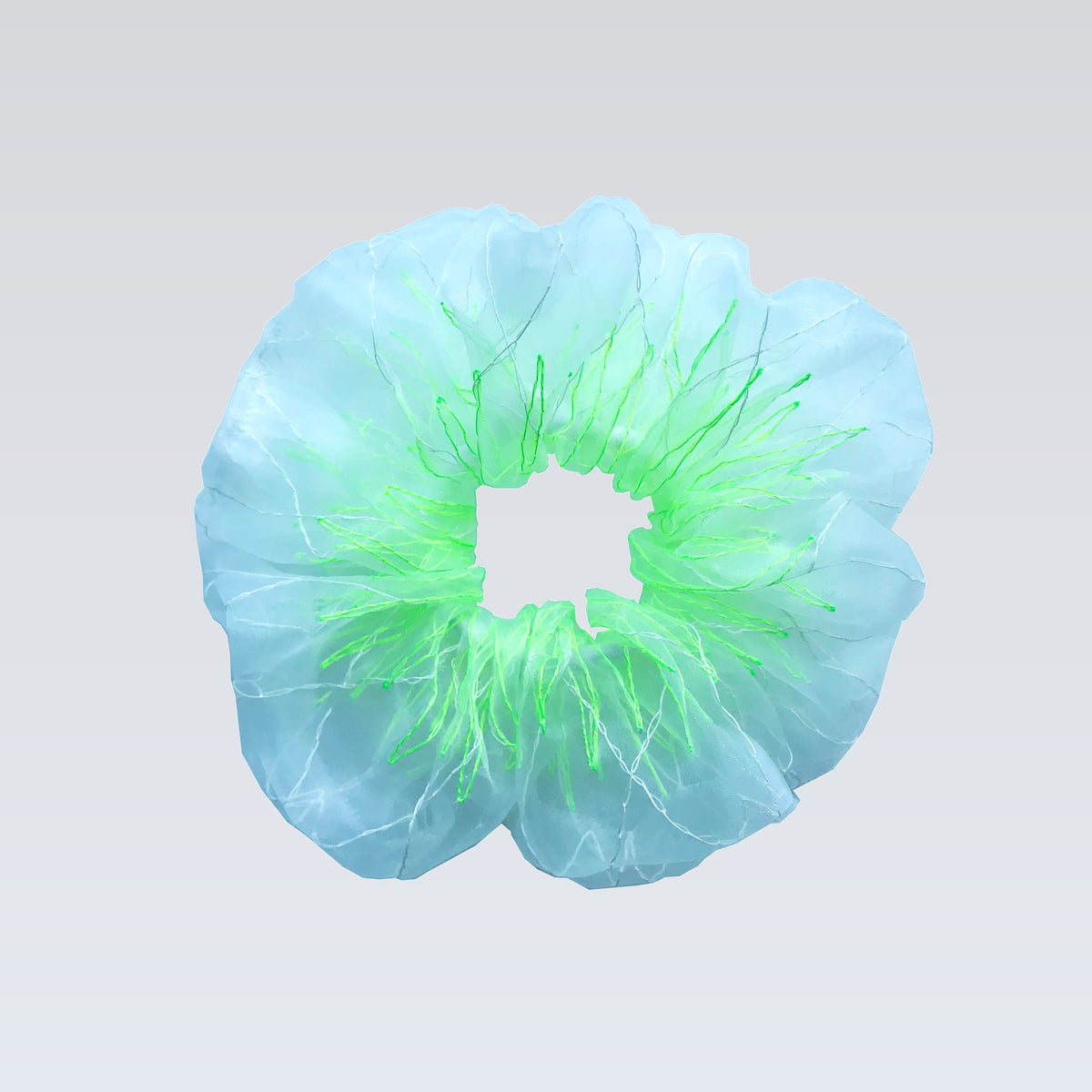 basic scrunchie｜neon green yellow #19