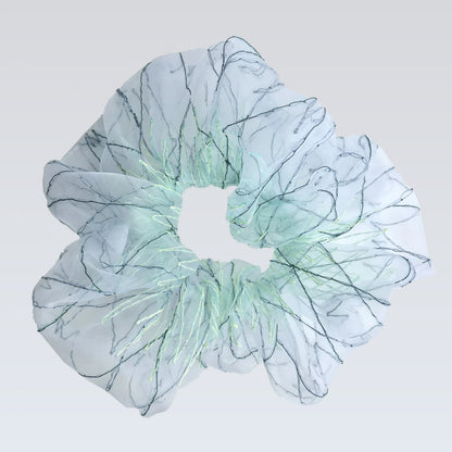 basic scrunchie｜blue green #2