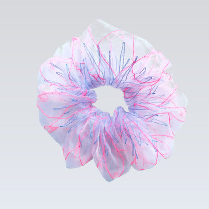 basic scrunchie｜neon pink blue #21