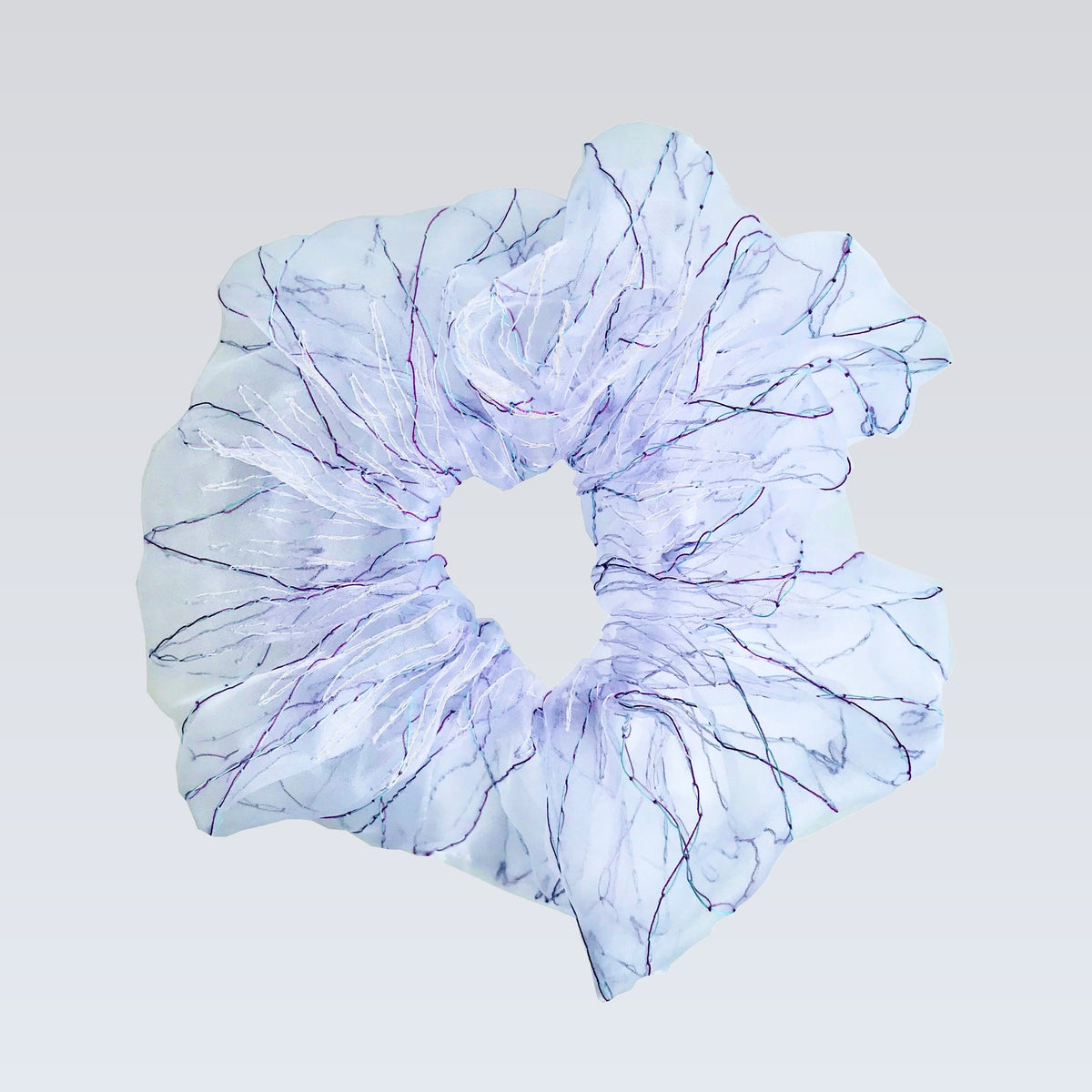basic scrunchie｜pale blue #4