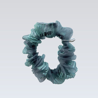 mini scrunchie｜smoky mint #10