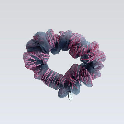 mini scrunchie｜smoky rose #11