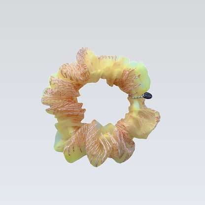 mini scrunchie｜lemon yellow #16