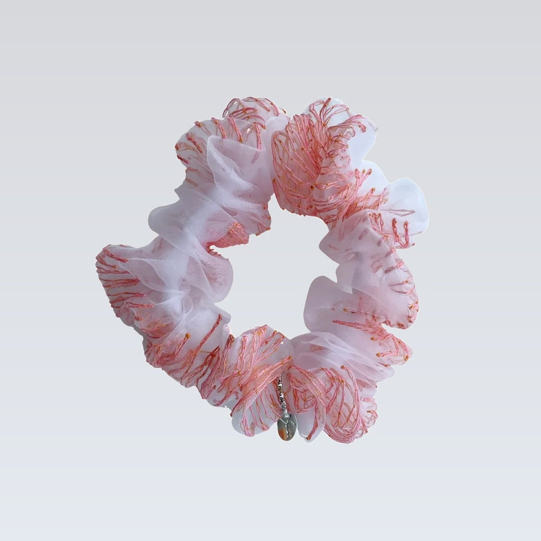 mini scrunchie｜soft coral #2