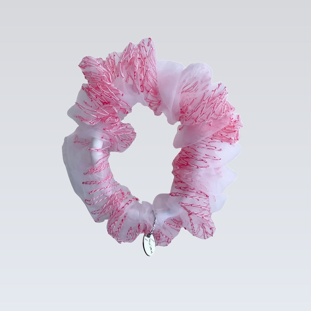 mini scrunchie｜rose pink #4