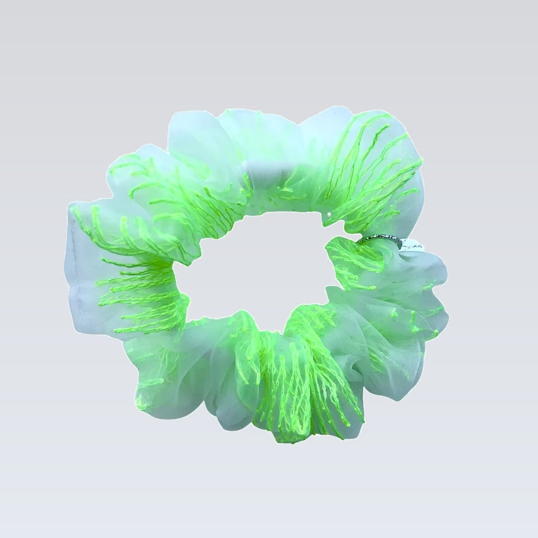 mini scrunchie｜lime green #5