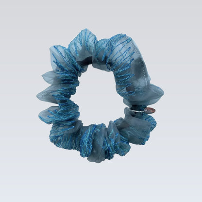 mini scrunchie｜smoky blue #8